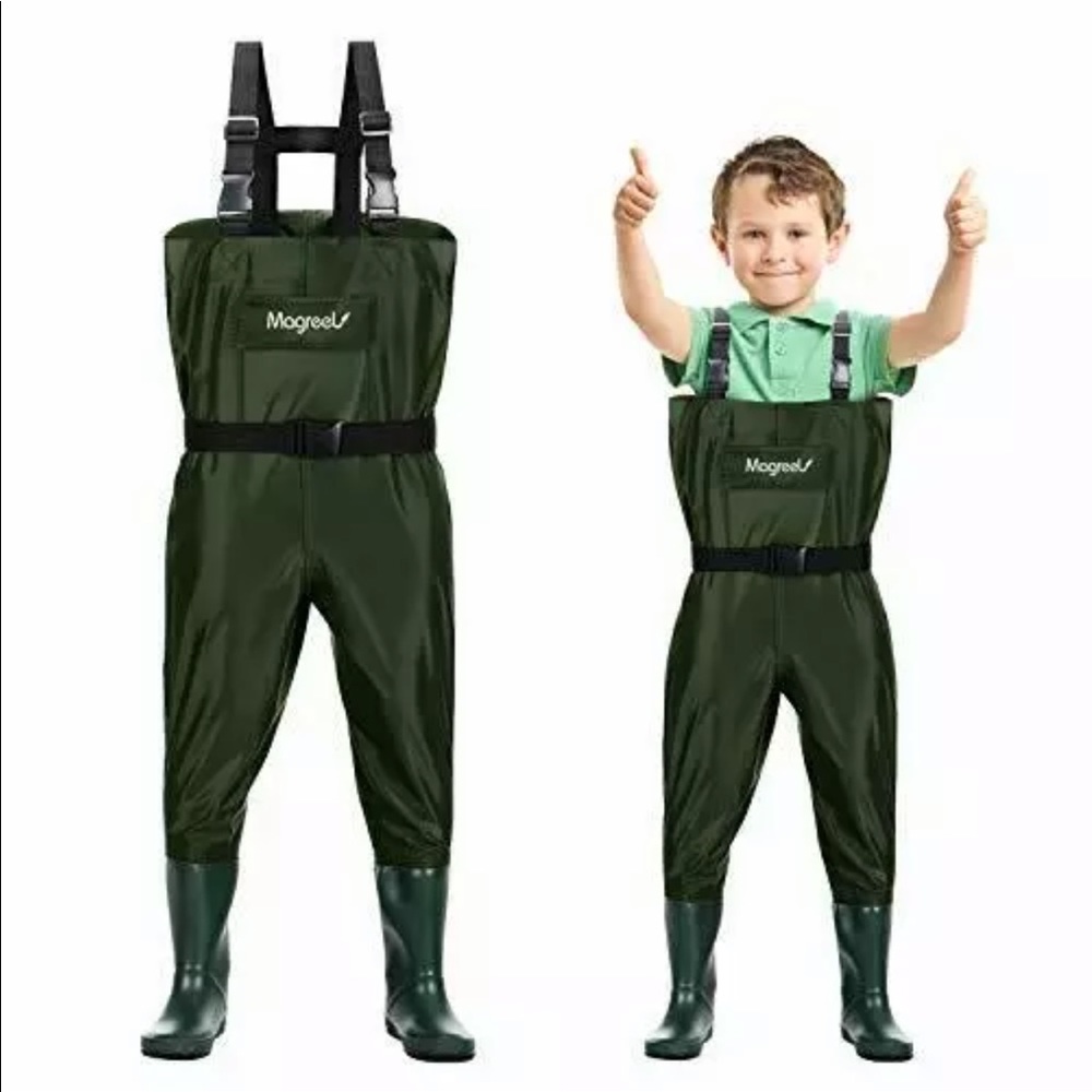 magreel kids suit green